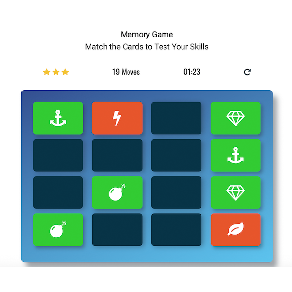 Image of Memory Game Project